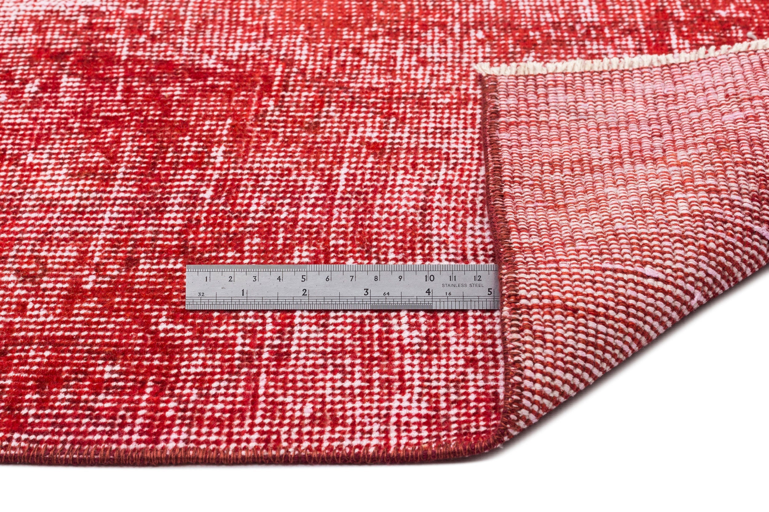 Atina Red Vintage Wool Handmade Area Rug 5'8" x 9'0"