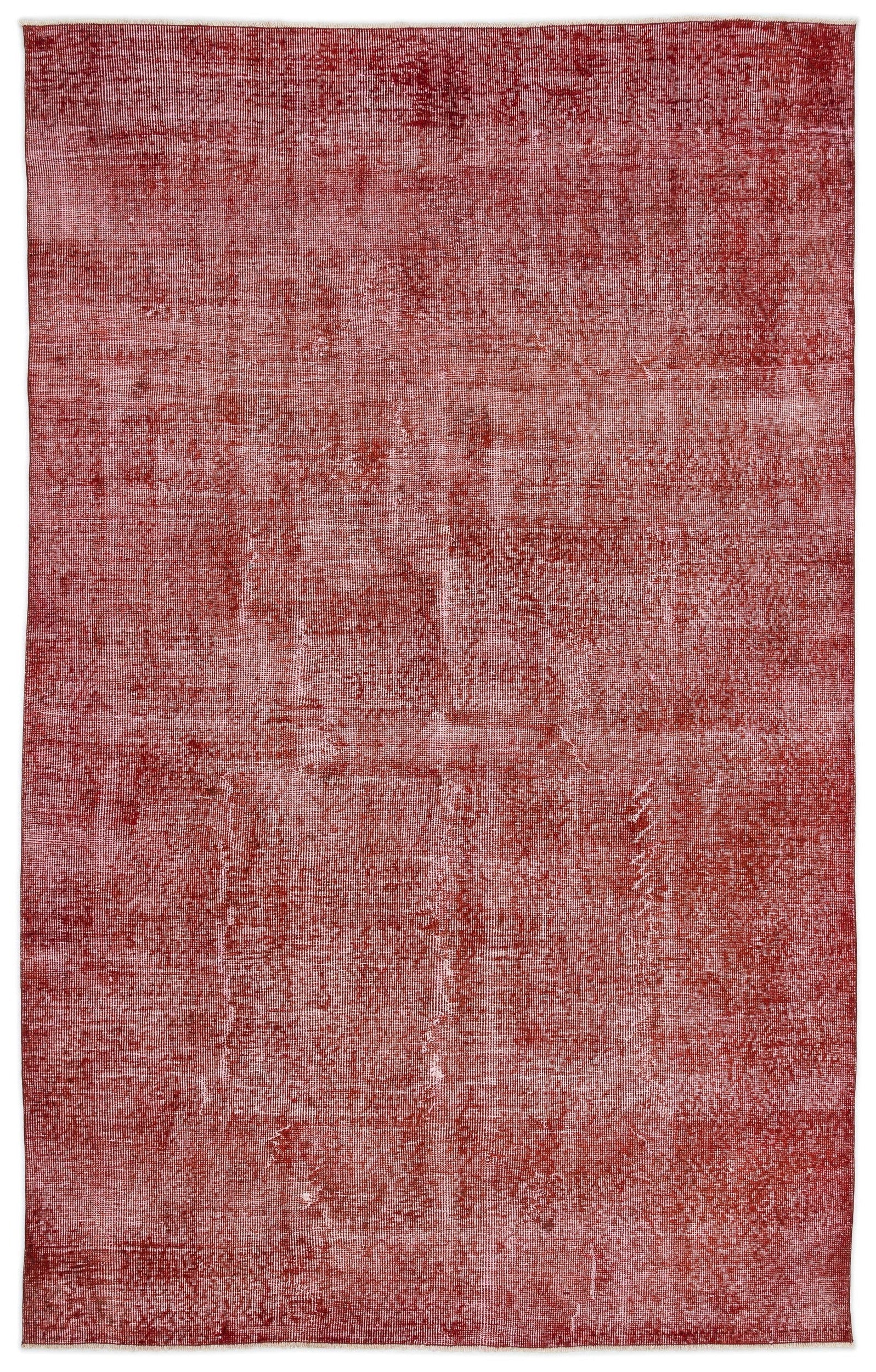 Atina Red Vintage Wool Handmade Area Rug 5'8" x 9'0"