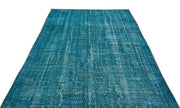 Atina Turquoise Vintage Wool Handmade Area Rug 5'4" x 9'4"