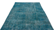 Atina Turquoise Vintage Wool Handmade Area Rug 5'8" x 9'1"