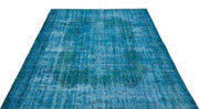 Atina Turquoise Vintage Wool Handmade Area Rug 5'11" x 8'11"