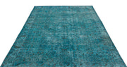 Atina Turquoise Vintage Wool Handmade Area Rug 5'10" x 9'0"
