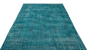 Atina Turquoise Vintage Wool Handmade Area Rug 5'6" x 9'5"