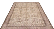 Atina Beige Vintage Wool Handmade Area Rug 5'9" x 8'7"