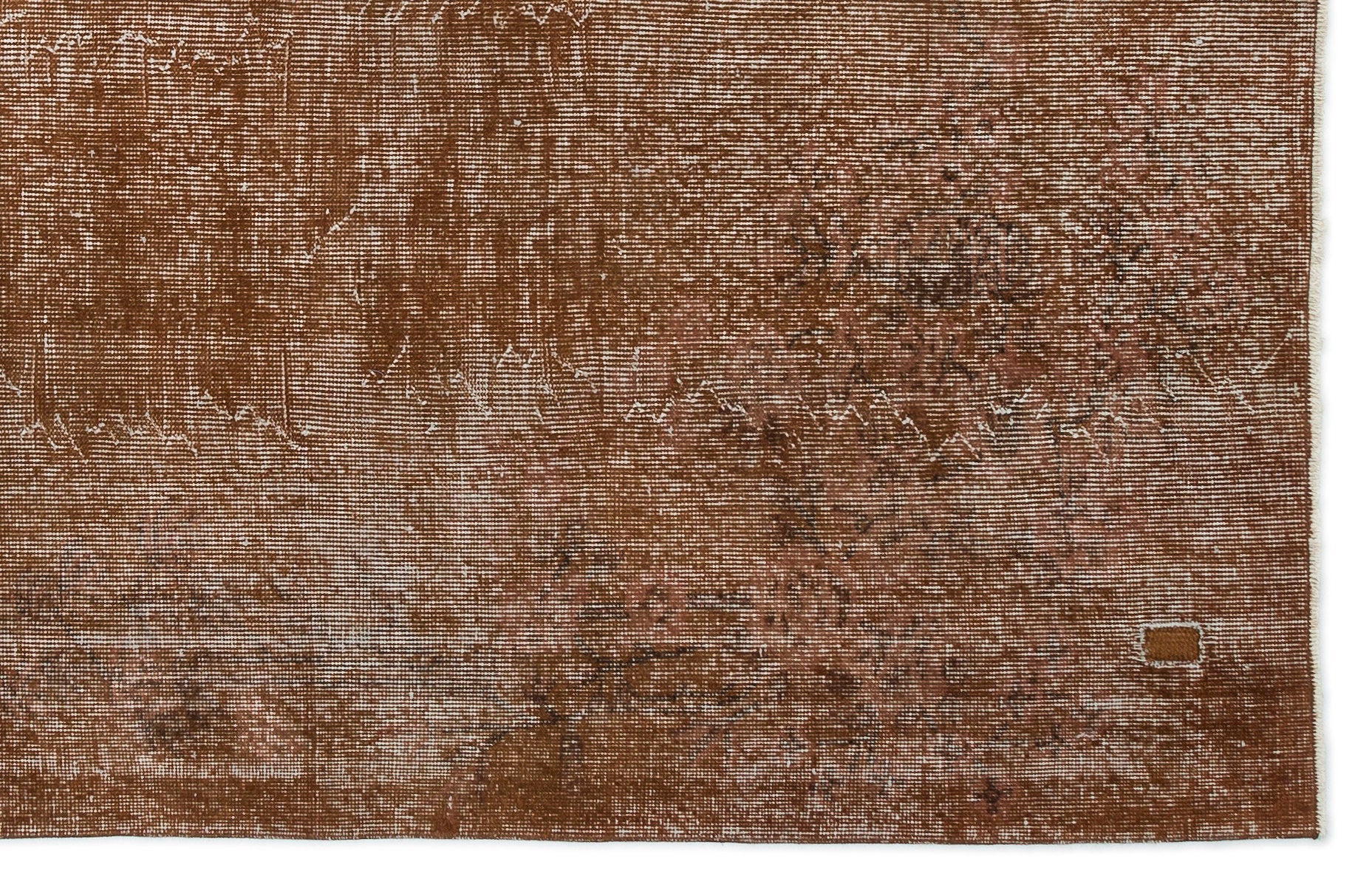 Atina Brown Vintage Wool Handmade Area Rug 5'8" x 9'0"