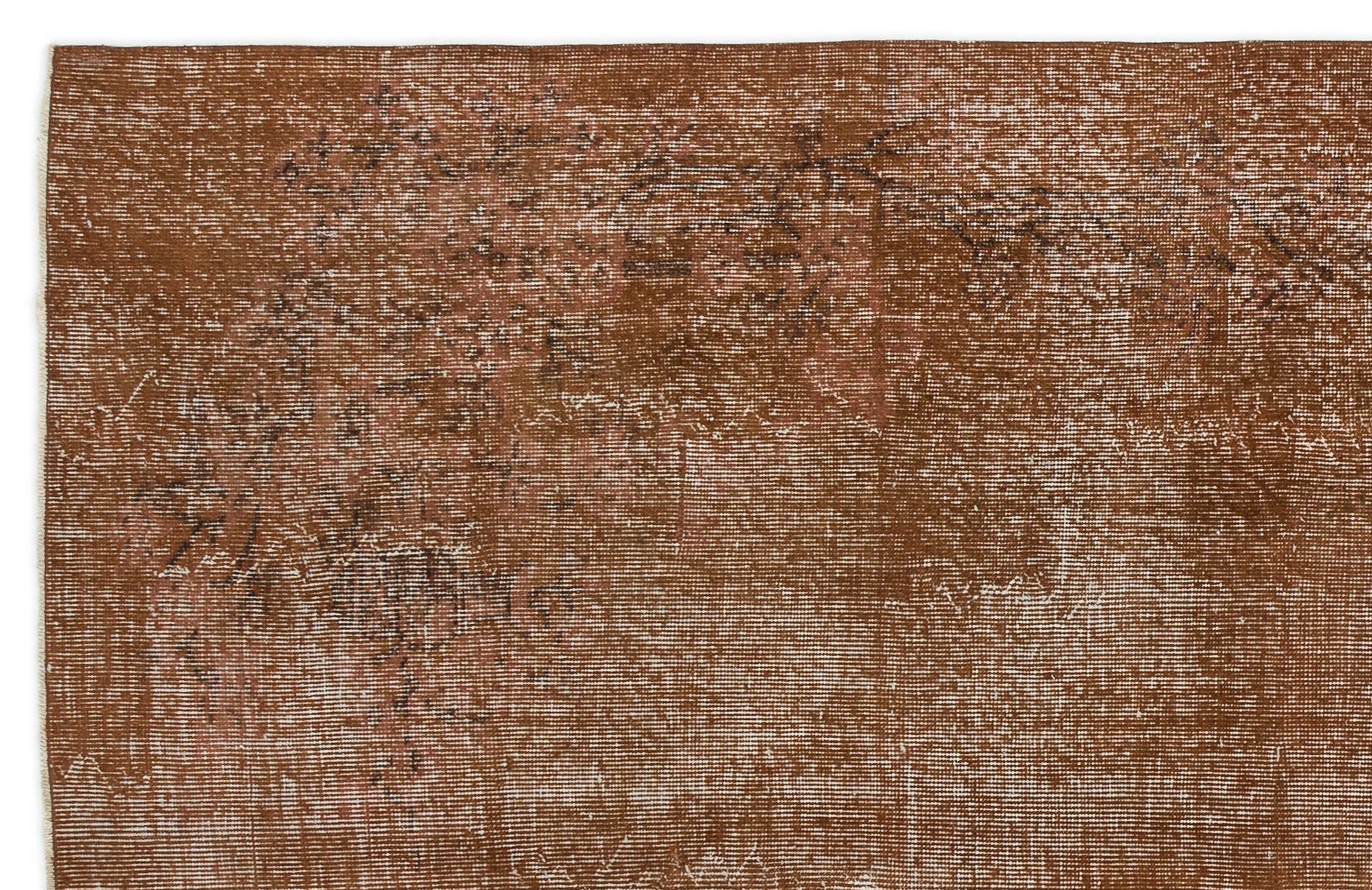 Atina Brown Vintage Wool Handmade Area Rug 5'8" x 9'0"