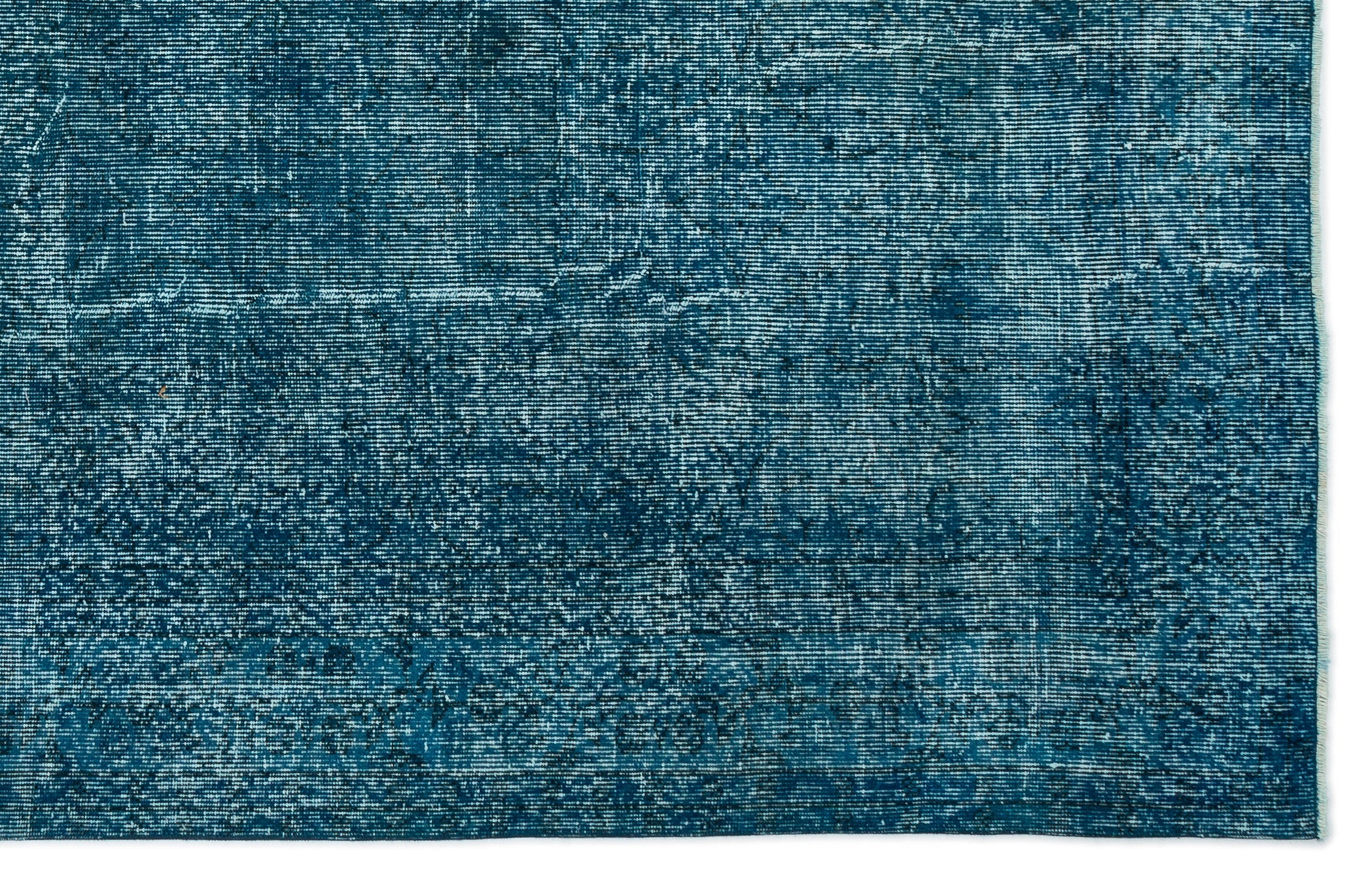 Atina Turquoise Vintage Wool Handmade Area Rug 6'5" x 10'0"