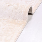 Vintage Bamboo Area Rug – Machine Made Cream Rug with 11 mm Pile Height