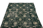 Atina Green Vintage Wool Handmade Area Rug 3'8" x 6'7"
