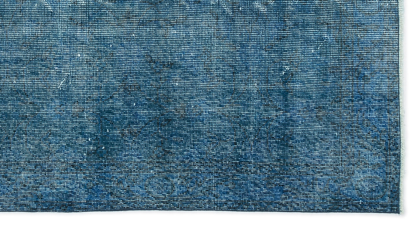 Atina Turquoise Vintage Wool Handmade Area Rug 3'7" x 6'9"