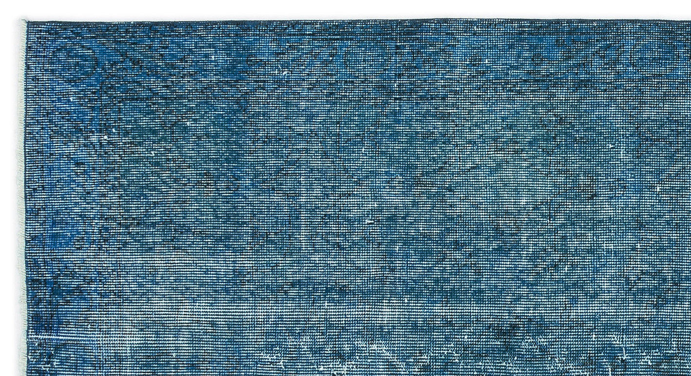 Atina Turquoise Vintage Wool Handmade Area Rug 3'7" x 6'9"