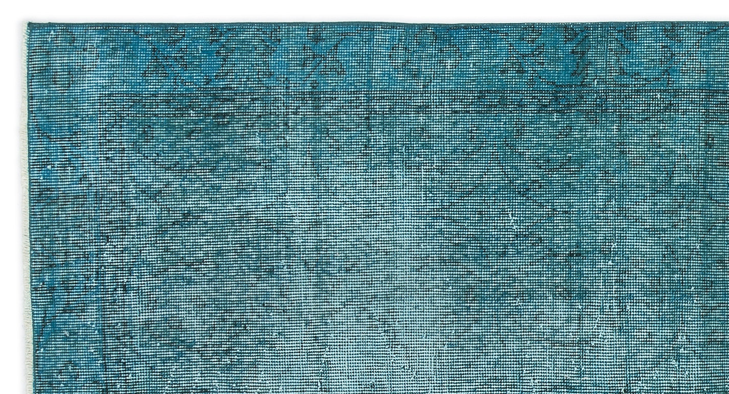 Atina Turquoise Vintage Wool Handmade Area Rug 3'7" x 6'10"