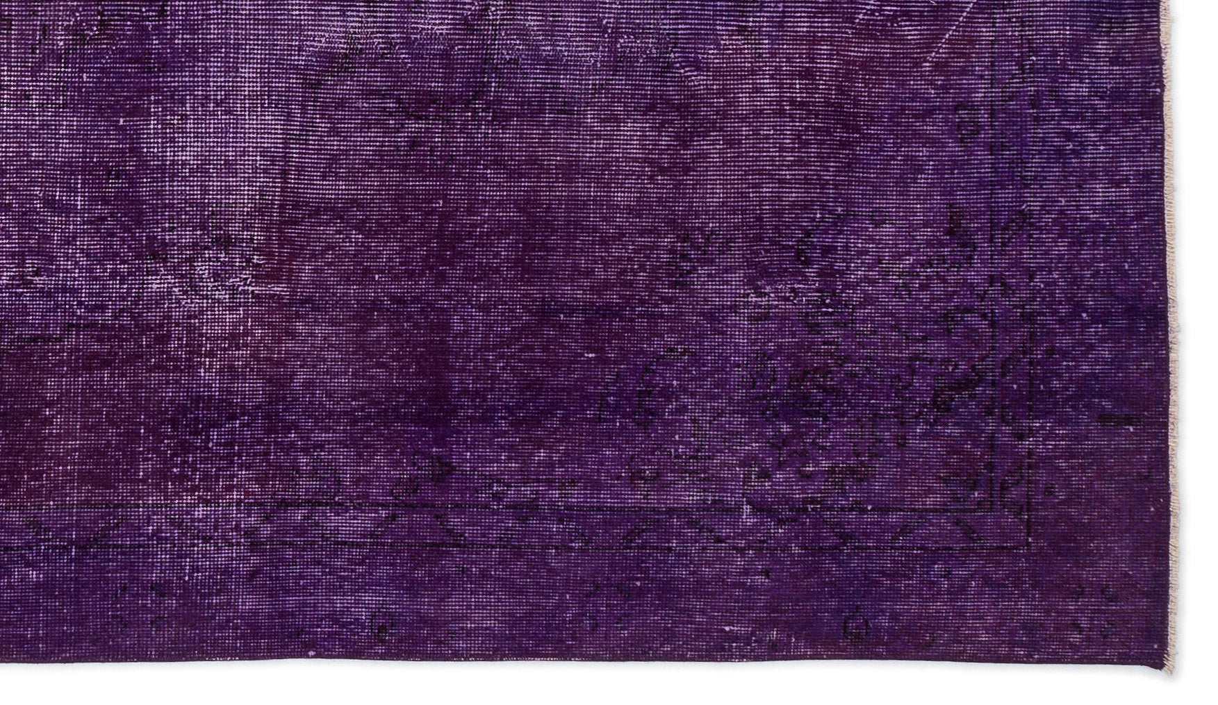 Atina Purple Vintage Wool Handmade Area Rug 4'9" x 8'5"