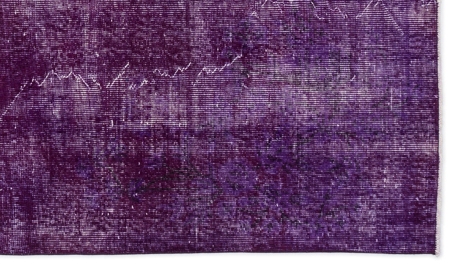 Atina Purple Vintage Wool Handmade Area Rug 4'0" x 7'1"
