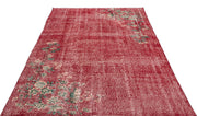 Atina Red Vintage Wool Handmade Area Rug 5'7" x 9'3"