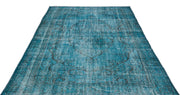 Atina Turquoise Vintage Wool Handmade Area Rug 5'10" x 9'6"