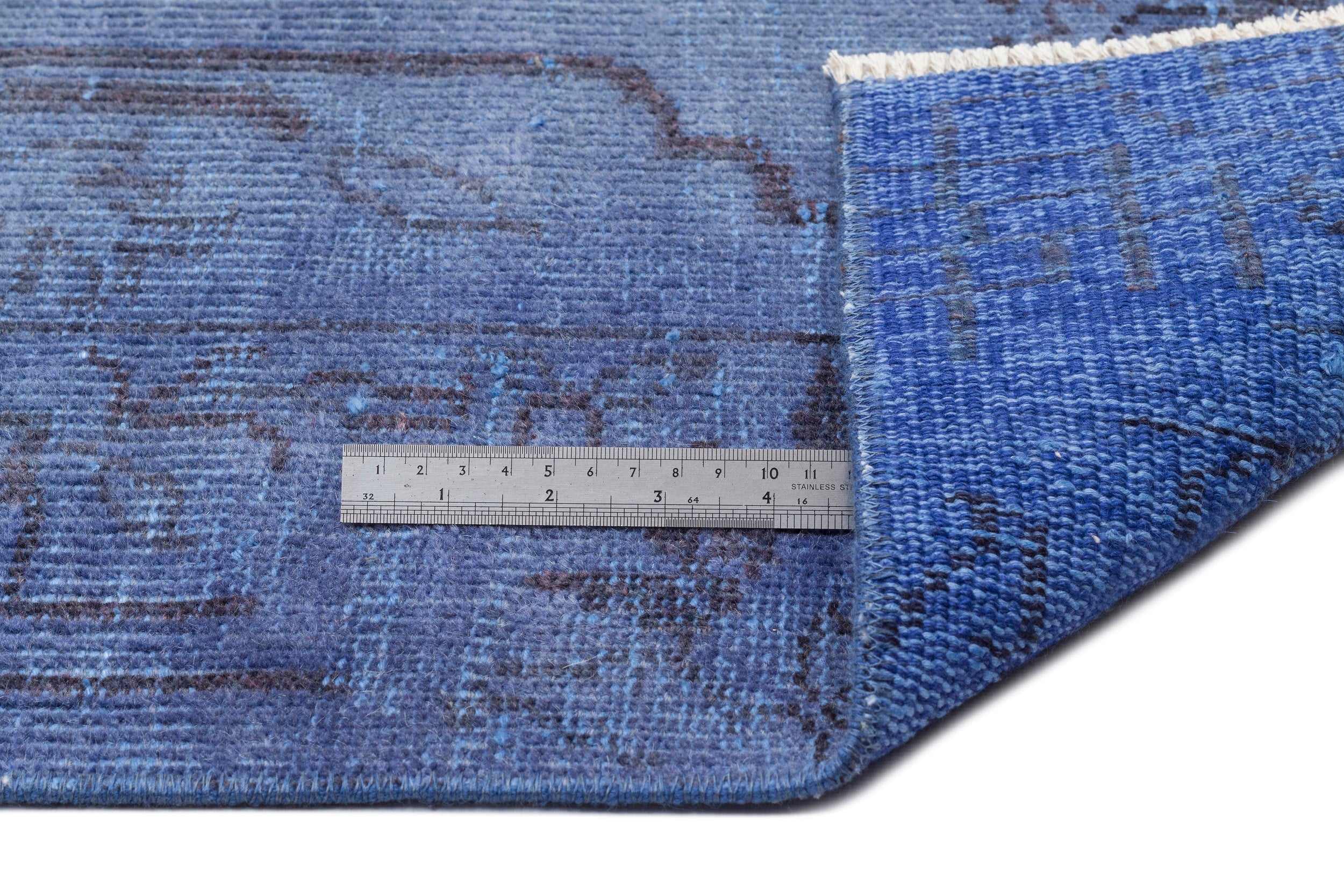 Atina 14609 Blue Vintage Wool Handmade Area Rug 5'3" x 8'8"