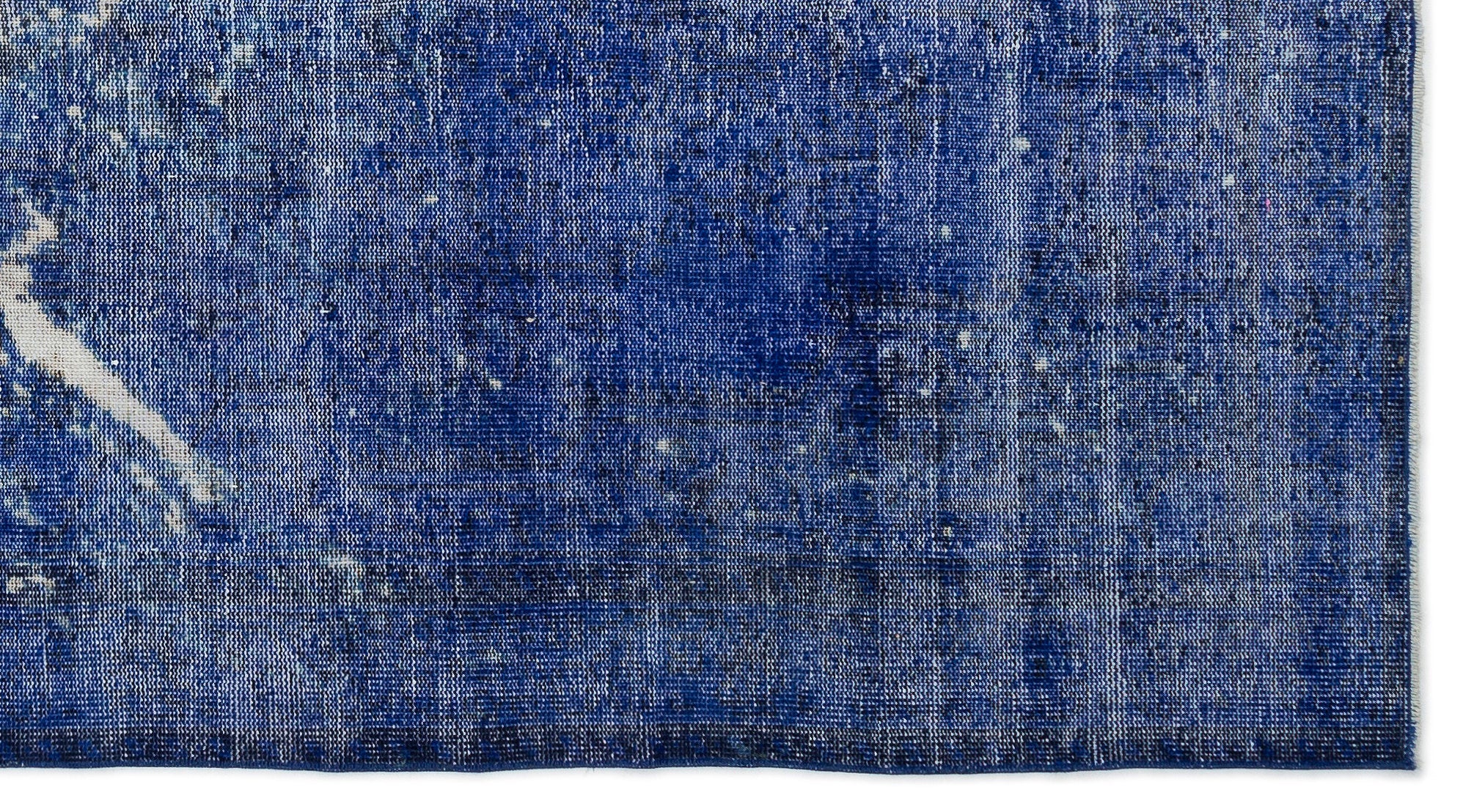 Atina Blue Vintage Wool Handmade Area Rug 5'2" x 9'7"