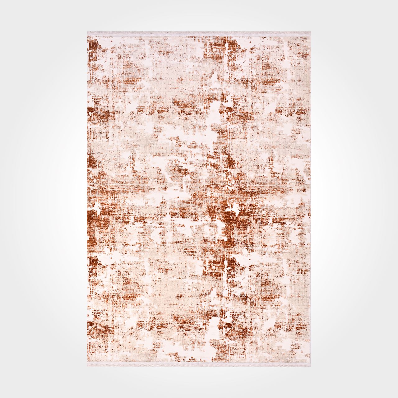 isabelle Orange Modern Bamboo Viscose Machine Made Area Rug