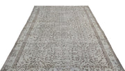 Atina Green Vintage Wool Handmade Area Rug 6'2" x 9'3"