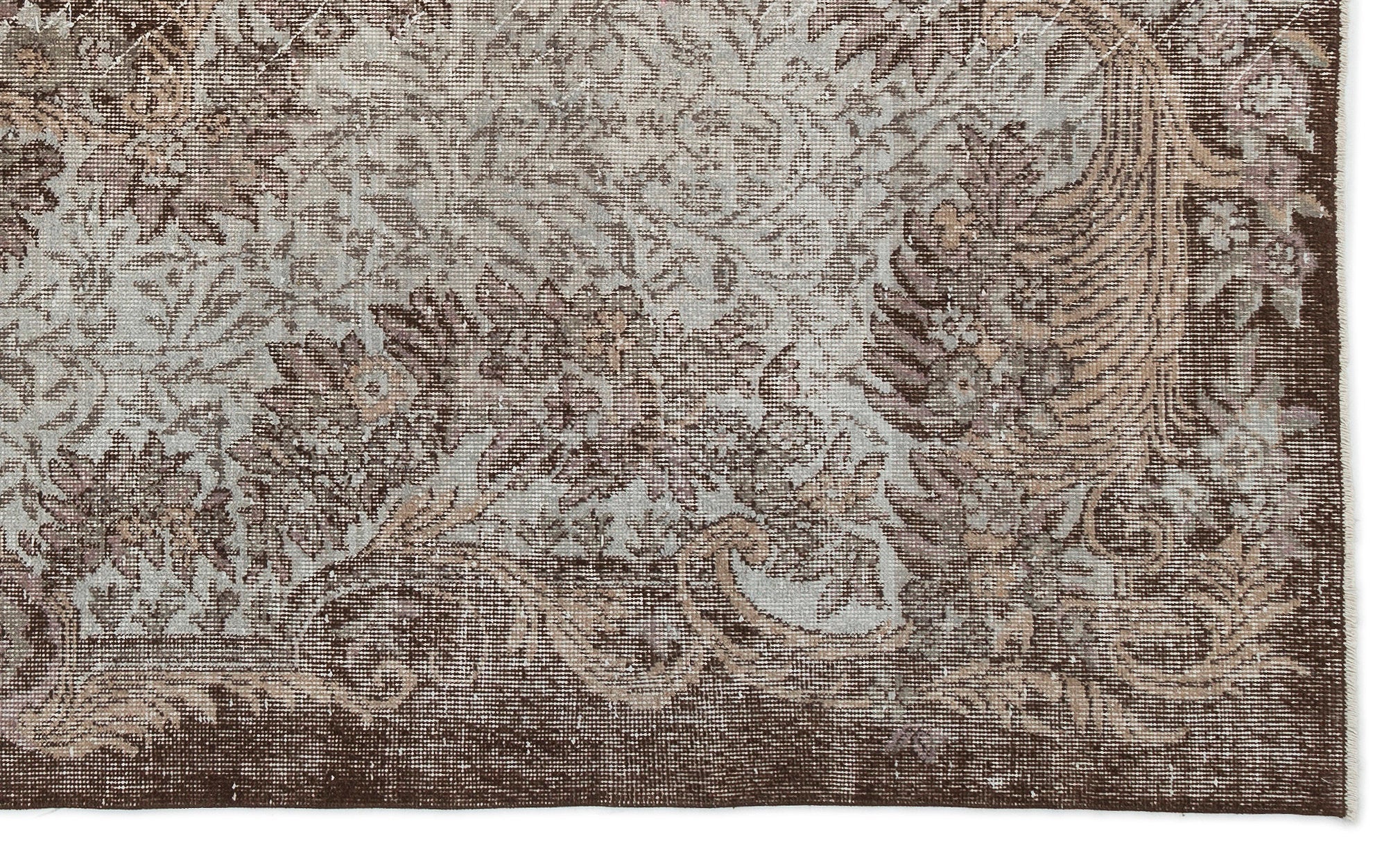 Atina Cream Classic Wool Handmade Area Rug 6'0" x 9'9"