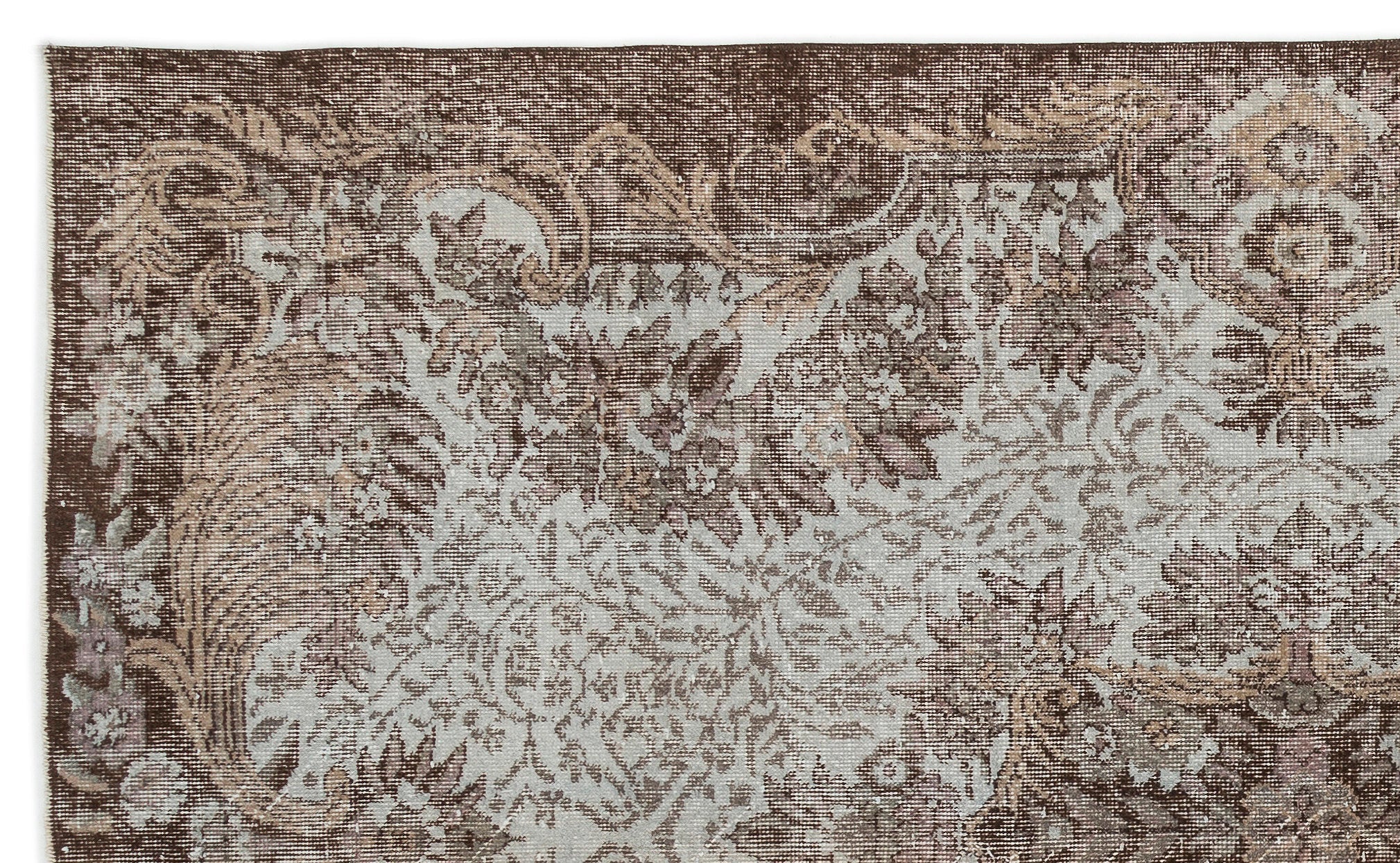 Atina Cream Classic Wool Handmade Area Rug 6'0" x 9'9"