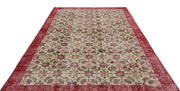 Atina Cream Vintage Wool Handmade Area Rug 6'9" x 10'1"