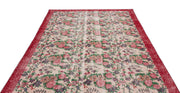 Atina Cream Vintage Wool Handmade Area Rug 6'2" x 9'2"