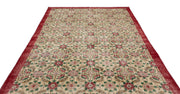 Atina Cream Vintage Wool Handmade Area Rug 6'7" x 10'6"