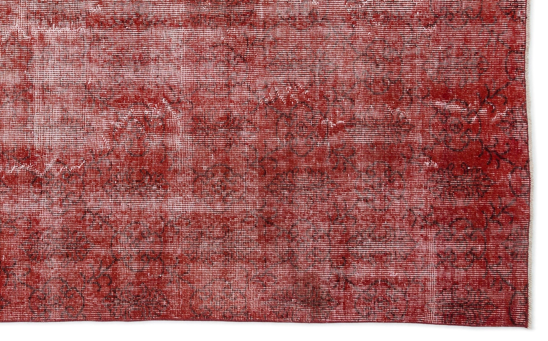 Atina Red Vintage Wool Handmade Area Rug 5'8" x 9'2"