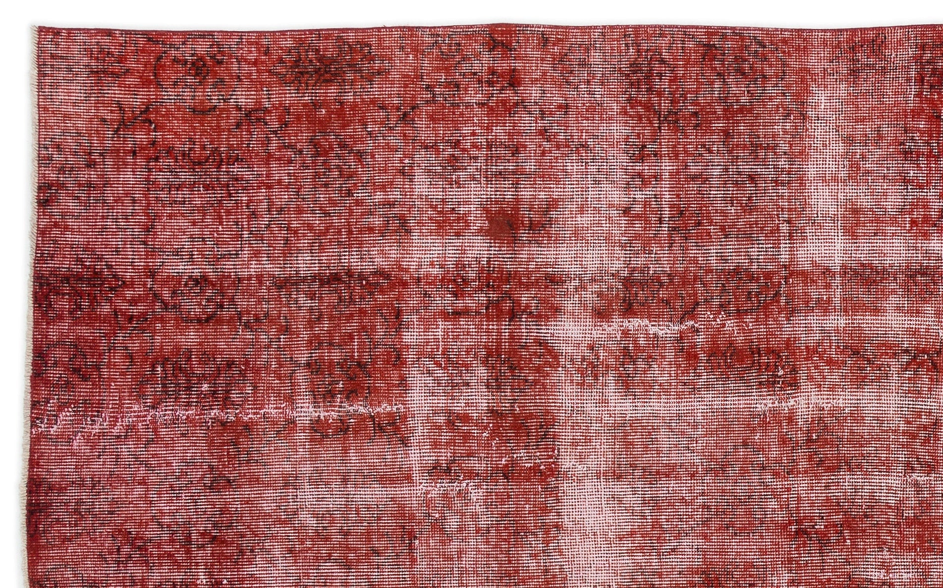 Atina Red Vintage Wool Handmade Area Rug 5'8" x 9'2"