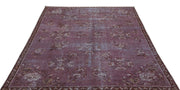 Atina Purple Vintage Wool Handmade Area Rug 5'9" x 8'5"