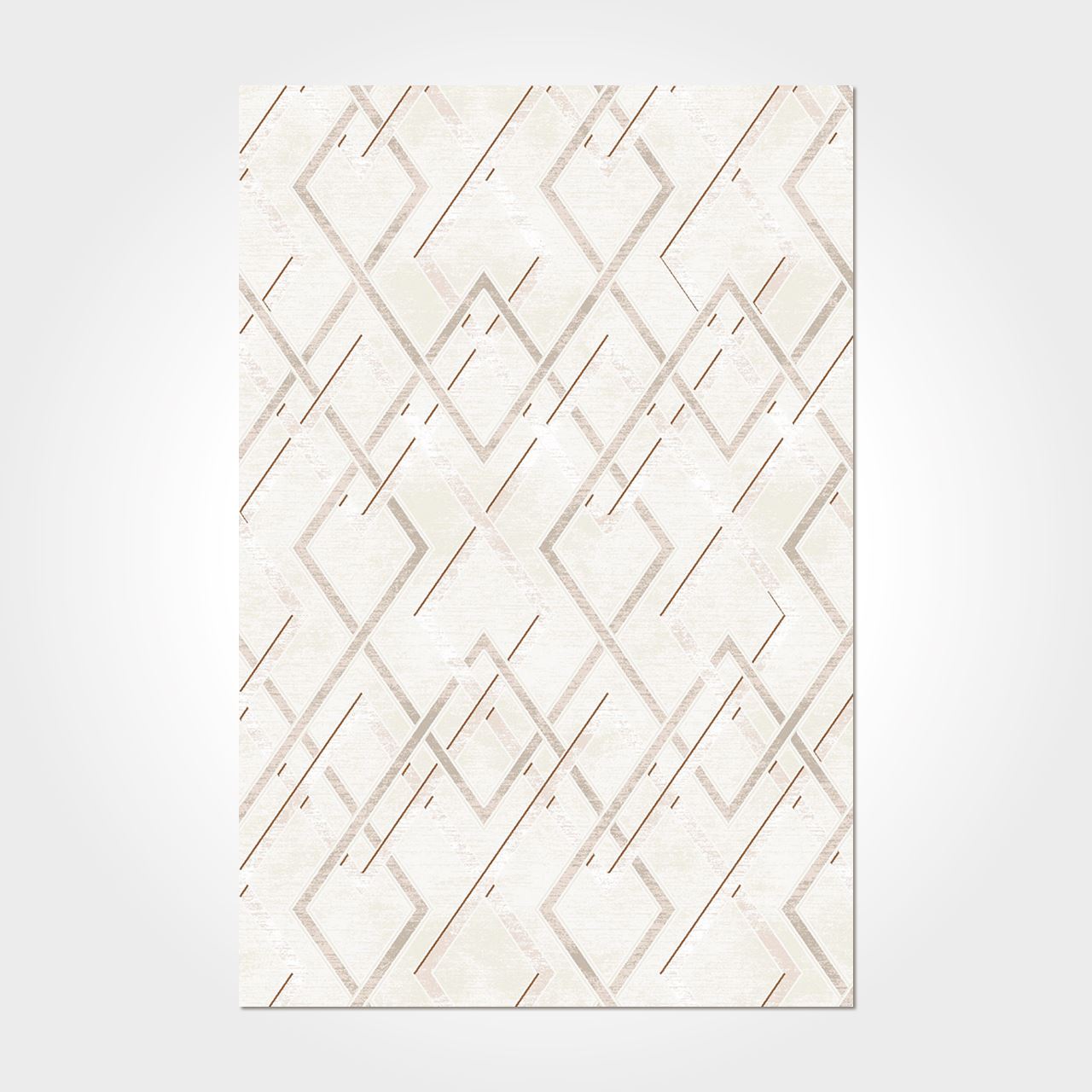 Bamboo Viscose Rug - Machine Made Geometric Pattern Area Floor Covering Carpet
