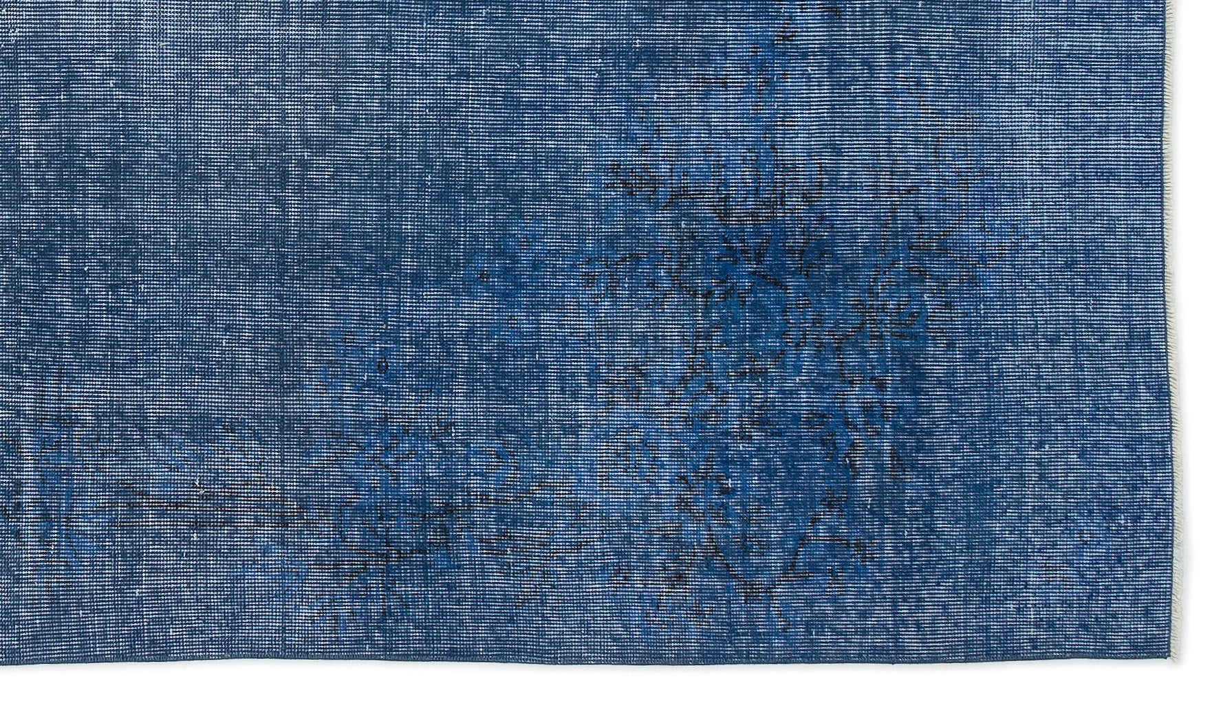 Atina Blue Vintage Wool Handmade Area Rug 4'8" x 8'7"