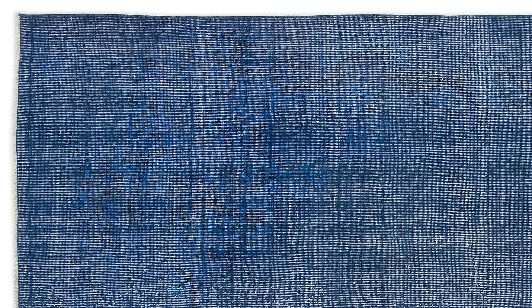 Atina Blue Vintage Wool Handmade Area Rug 4'8" x 8'7"