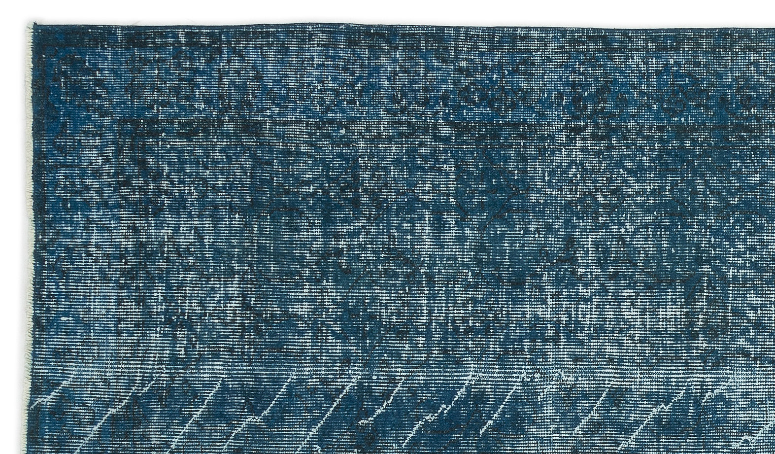 Atina Turquoise Vintage Wool Handmade Area Rug 4'5" x 7'6"