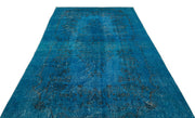 Atina Turquoise Vintage Wool Handmade Area Rug 5'5" x 11'1"