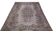 Atina Grey Vintage Wool Handmade Area Rug 5'8" x 9'7"
