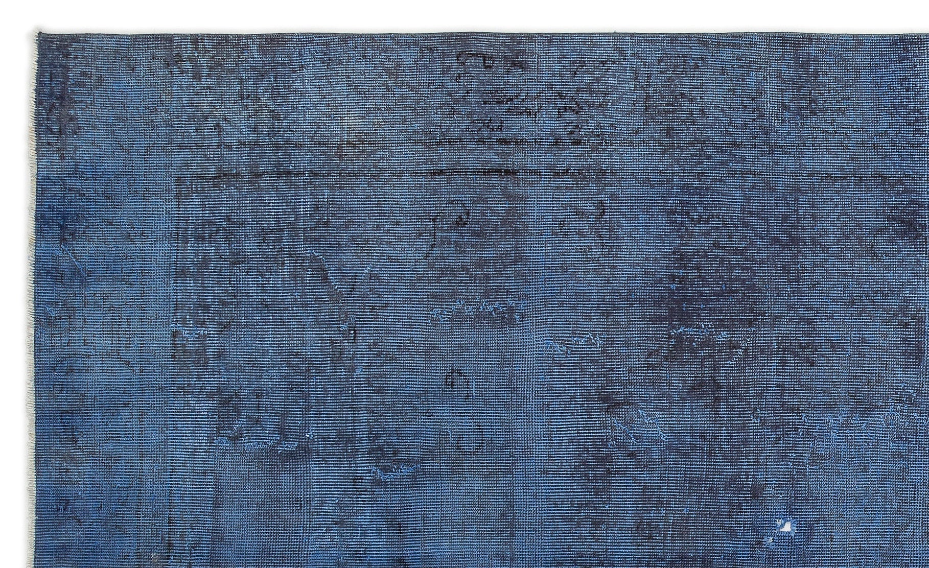 Atina Blue Vintage Wool Handmade Area Rug 5'3" x 8'8"