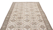 Atina Beige Vintage Wool Handmade Area Rug 6'1" x 10'0"