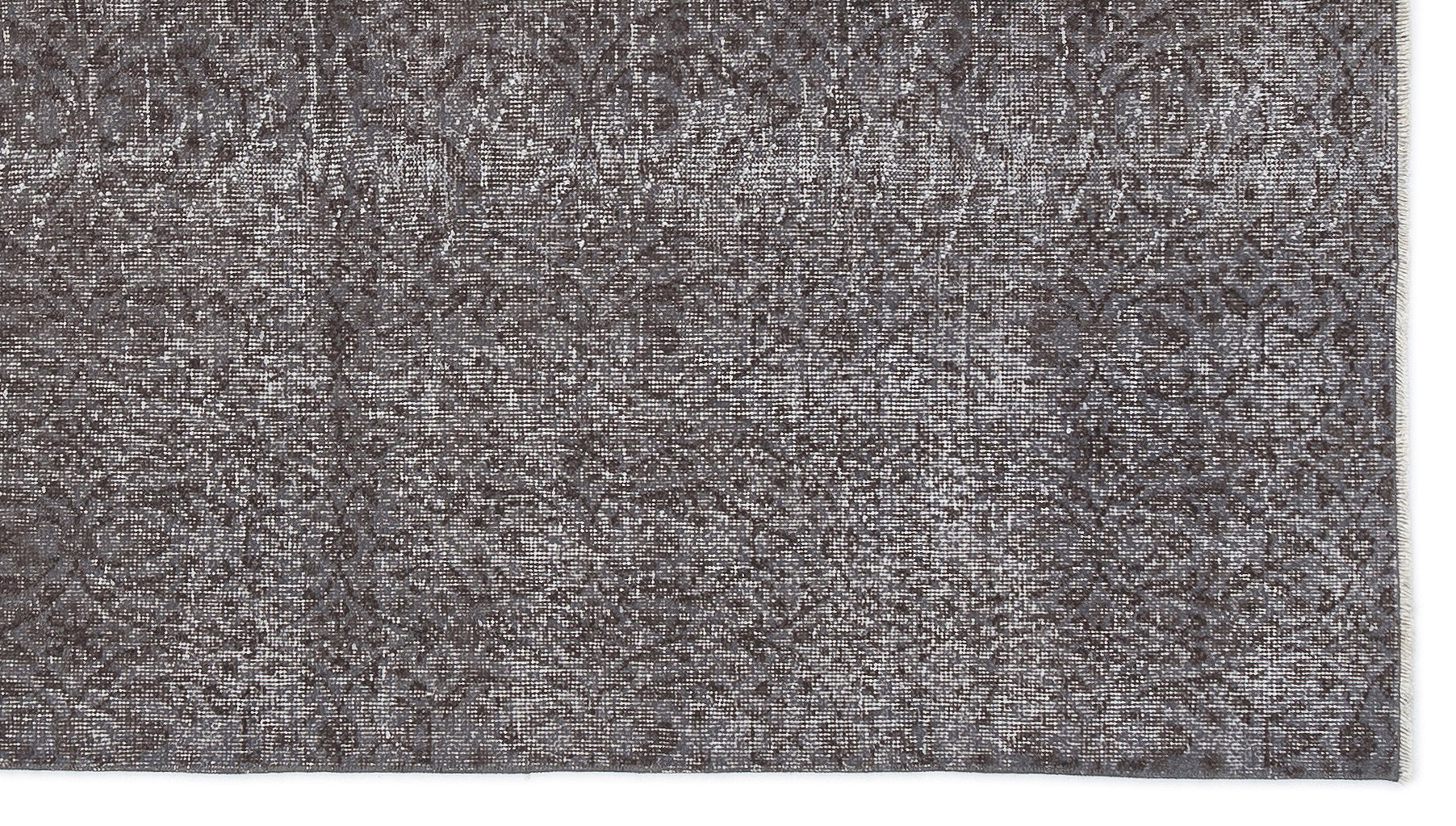 Atina Grey Vintage Wool Handmade Area Rug 4'10" x 8'6"