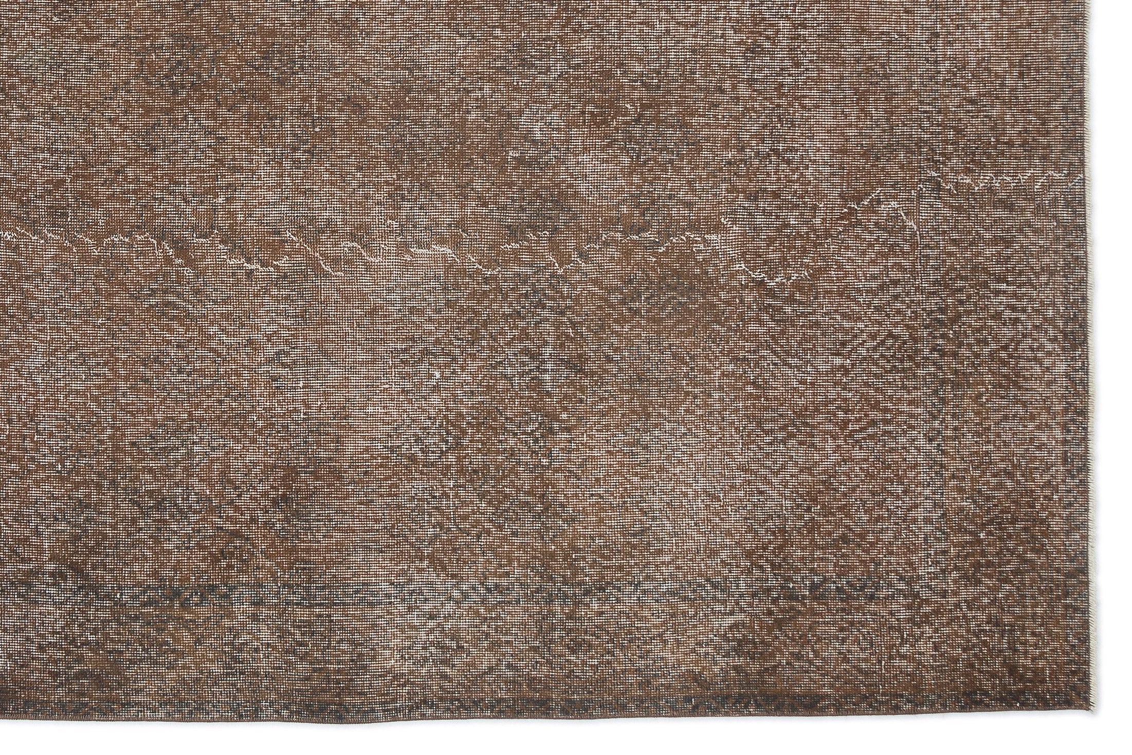 Atina Brown Vintage Wool Handmade Area Rug 7'1" x 10'5"