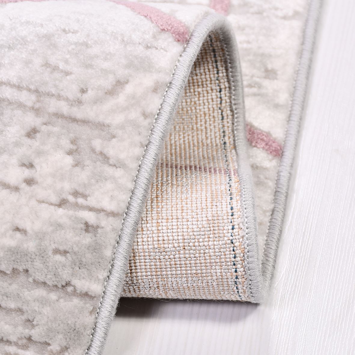 Geometric Area Rug | Durable Area Rug with 10 mm Pile & Cotton Weft Carpet