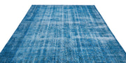 Atina Turquoise Vintage Wool Handmade Area Rug 7'1" x 10'6"