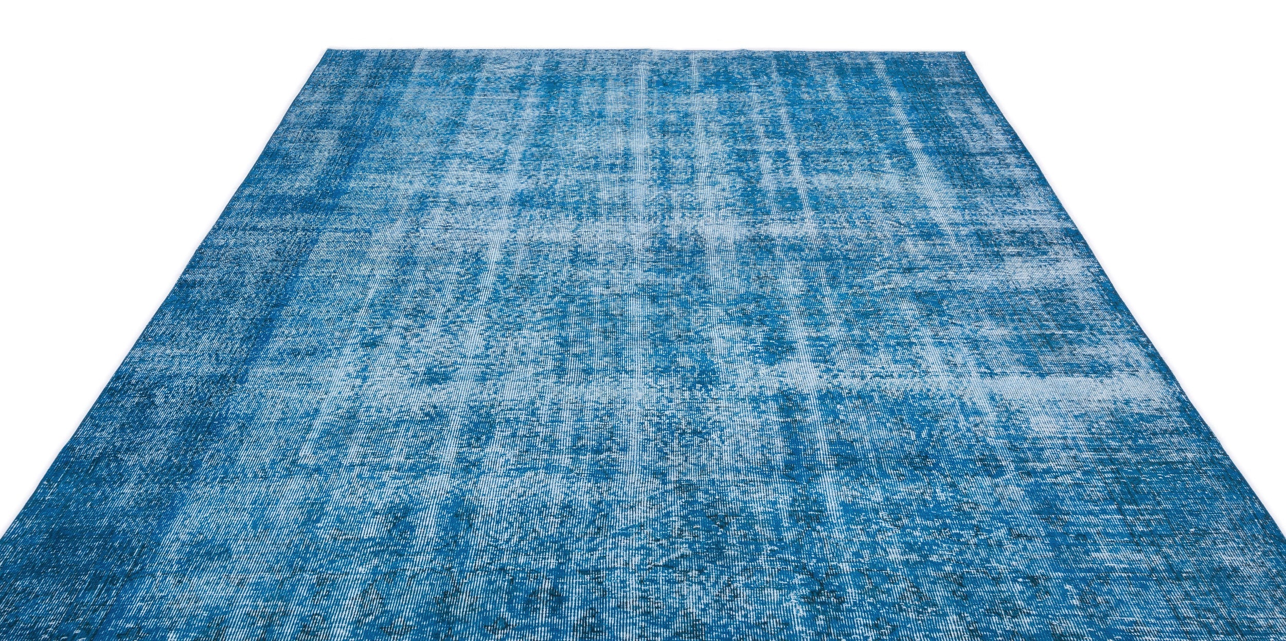 Atina Turquoise Vintage Wool Handmade Area Rug 7'1" x 10'6"
