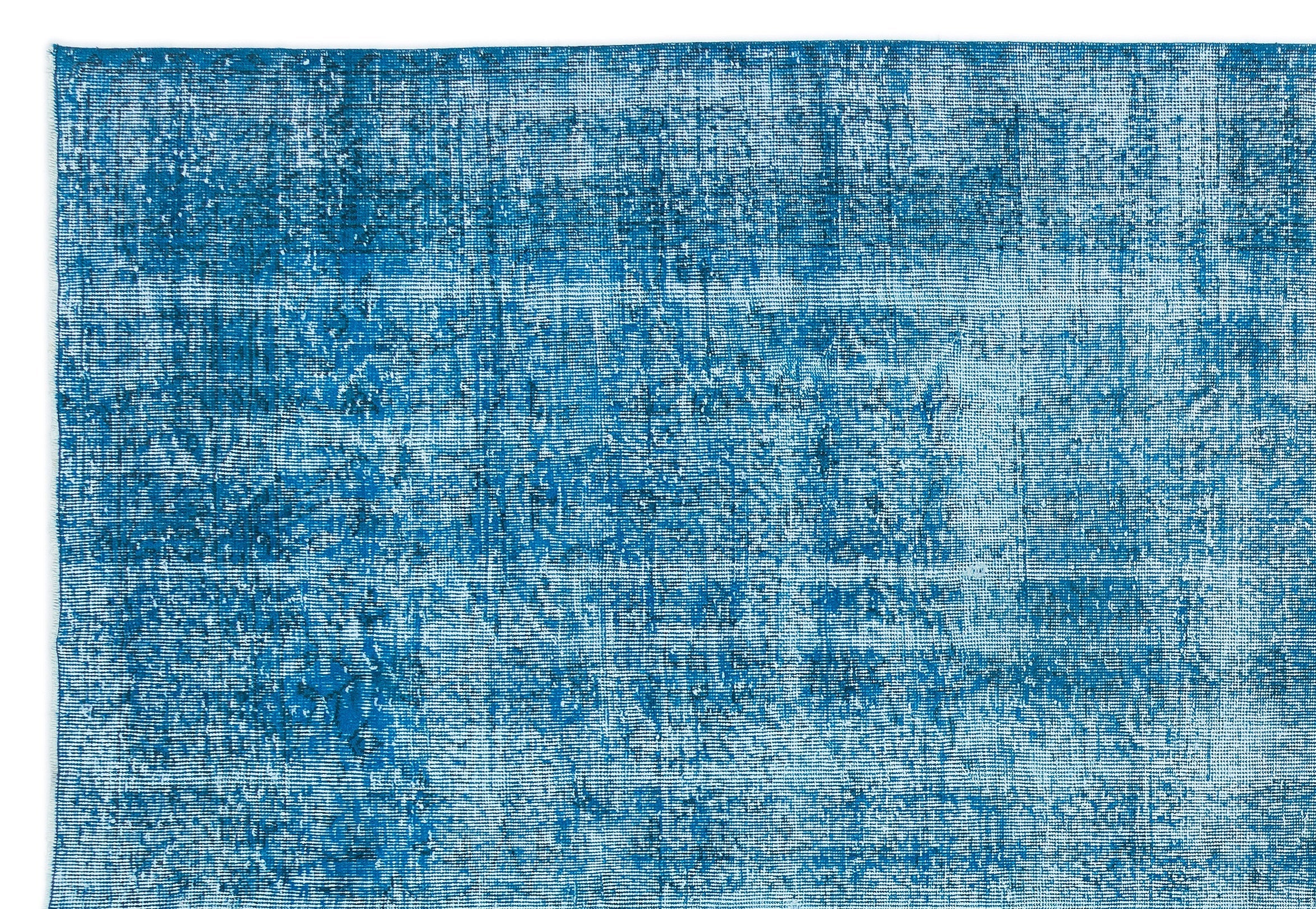 Atina Turquoise Vintage Wool Handmade Area Rug 7'1" x 10'6"