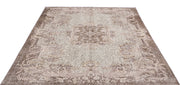 Atina Beige Vintage Wool Handmade Area Rug 6'0" x 8'5"