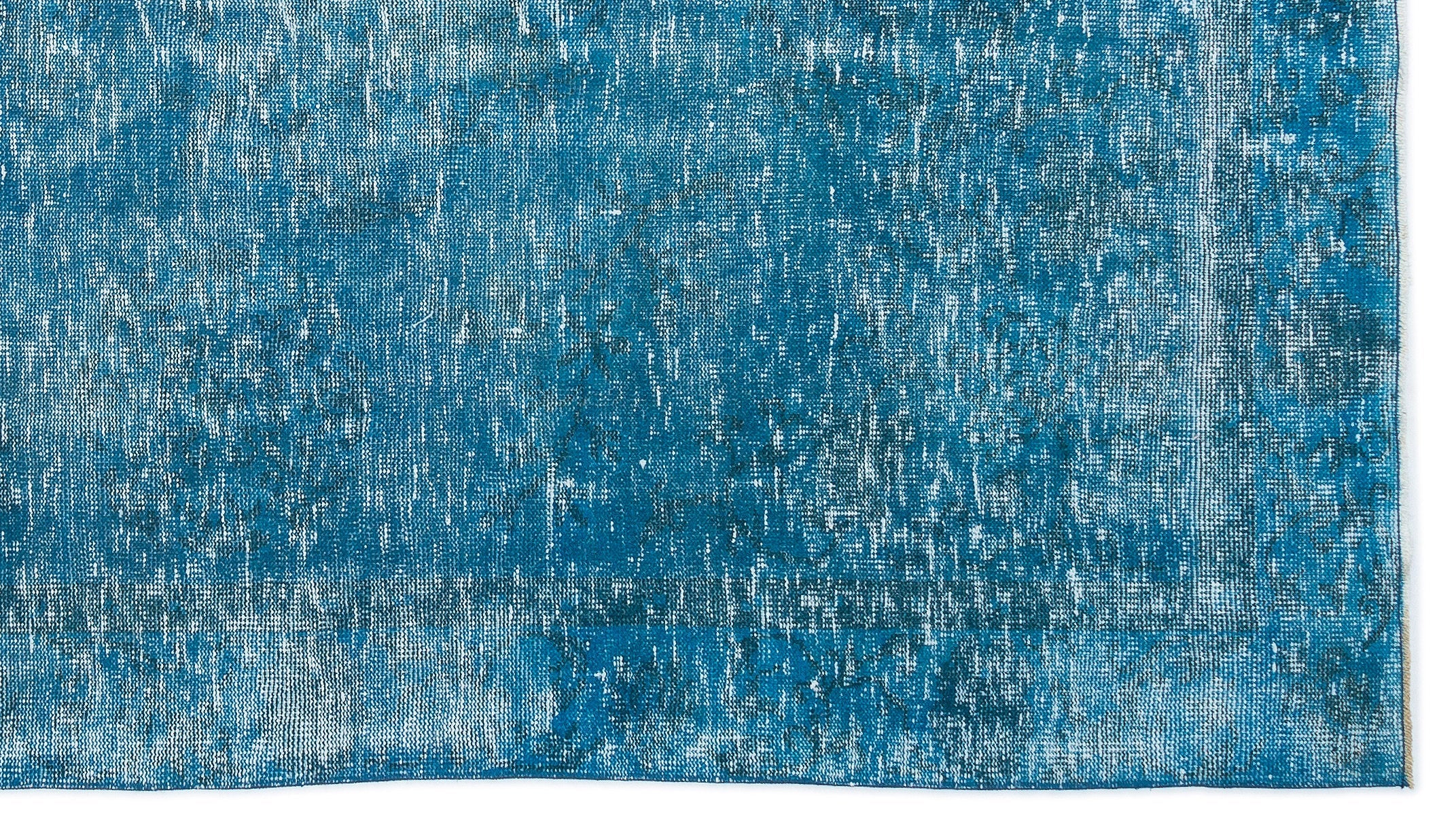 Atina Turquoise Vintage Wool Handmade Area Rug 5'5" x 9'9"
