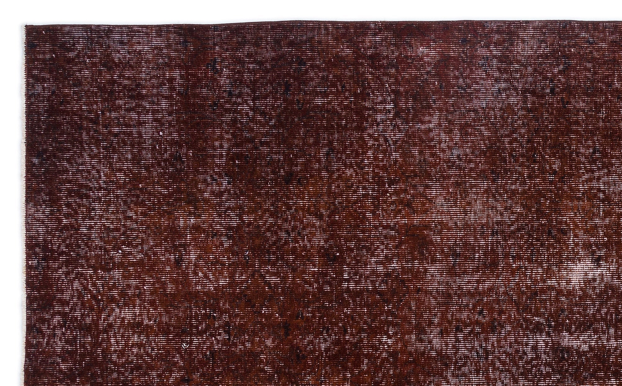 Atina Brown Vintage Wool Handmade Area Rug 5'7" x 9'2"