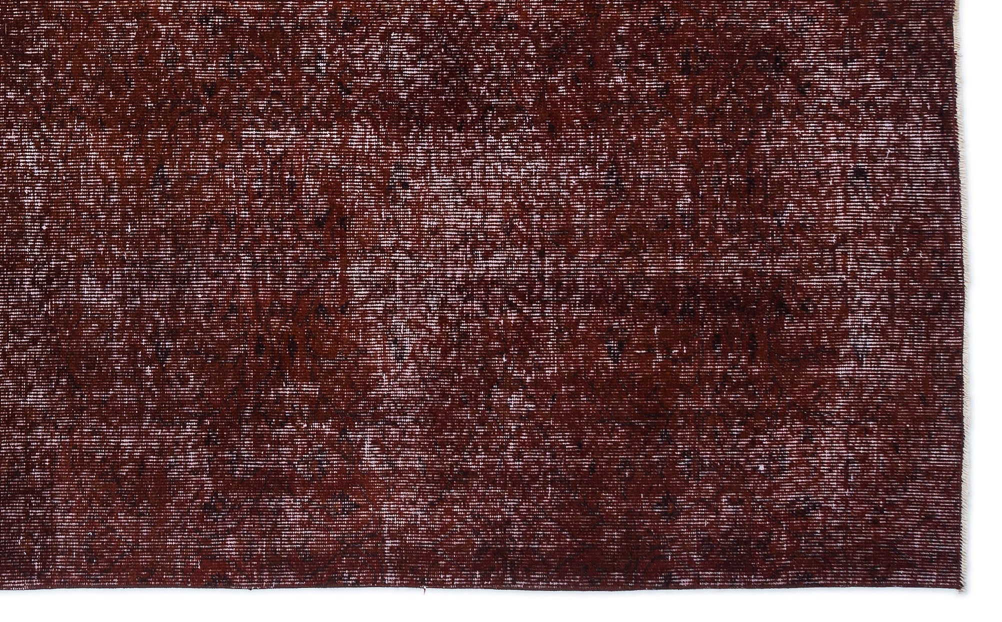 Atina Brown Vintage Wool Handmade Area Rug 5'7" x 9'2"